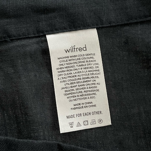 Rare* Linen Aritiza Wilfred Eleta Wrap Skirt 
Sz M - Picture 12 of 13